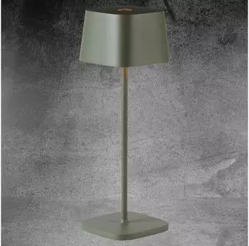 Zafferano Ofelia 3K Akku-Tischlampe IP65 salbei