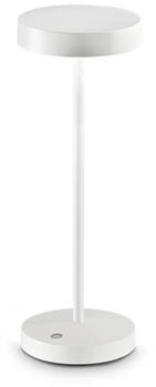 IDEAL LUX LED-Akku-Außentischlampe Toffee weiß, Metall 32 cm