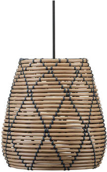 PR HOME Außenhängeleuchte Lollo, Rattanoptik natur Ø28 cm