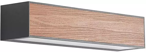 Arcchio Miraz Wandleuchte, E27, Holzoptik