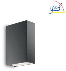 IDEAL LUX Außenwandleuchte Tetris-2, anthrazit, Aluminium