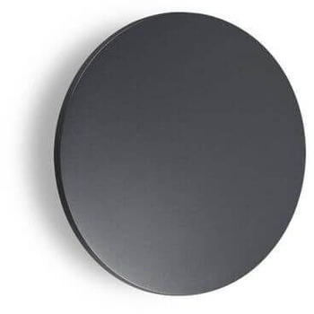 IDEAL LUX LED-Außenwandlampe Punto anthrazit Ø 18 cm, Metall