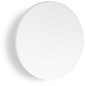 IDEAL LUX LED-Außenwandleuchte Punto, weiß Ø24 cm, Metall