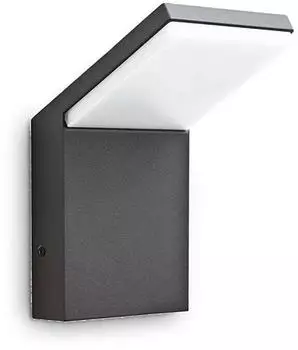 IDEAL LUX LED-Au&szlig;enwandleuchte Style anthrazit, Alu, 4.000 K