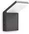 IDEAL LUX LED-Außenwandleuchte Style anthrazit, Alu, 4.000 K