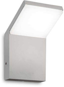 IDEAL LUX LED-Außenwandleuchte Style grau Aluminium, 3.000 K