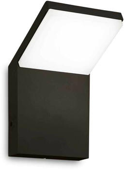 IDEAL LUX LED-Außenwandleuchte Style, schwarz, Alu, 3.000 K
