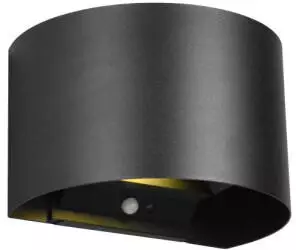 Trio LED-Akku-Au&szlig;enwandlampe Talent, schwarz, Breite 16 cm Sensor