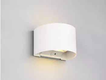 Trio LED-Akku-Au&szlig;enwandlampe Talent, wei&szlig;, Breite 16 cm, Sensor