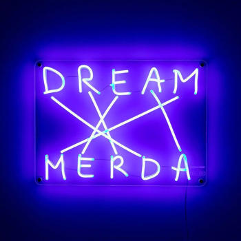 Seletti Dream-Merda LED-Deko-Wandleuchte, blau
