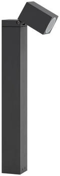 Lindby Sockelleuchte Othil, 50 cm hoch, grau, Aluminium