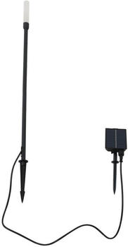 Lindby LED-Solarleuchte Balian, schwarz, Aluminium, 3.000 K