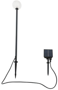 Lindby LED-Solarleuchte Brindley, schwarz, Glas, IP65
