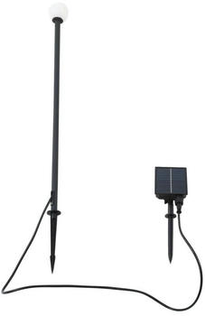 Lindby LED-Solarleuchte Freydis, schwarz, Aluminium, 2.000 K