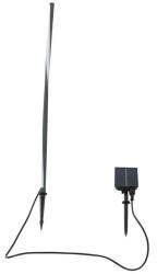 Lindby LED-Solarleuchte Sabriel, gerade, schwarz, Alu, 3000K