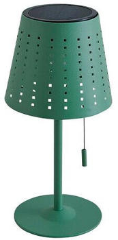 Lindby LED-Solar-Tischleuchte Hilario, grün, Eisen, Akku