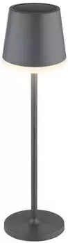 Globo Solar-Tischlampe 36637A, IP44, anthrazit
