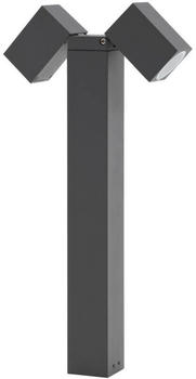 Lindby Sockelleuchte Othil, 2-flg., 50 cm, grau, Aluminium