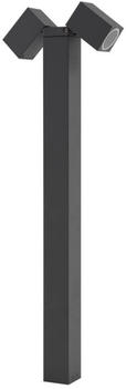 Lindby Wegeleuchte Othil, 2-flg., 80 cm, grau, Aluminium