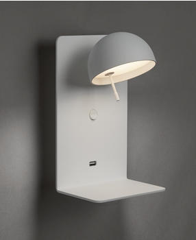 Bover Beddy A/02 LED-Wandlampe weiß mit USB-Port