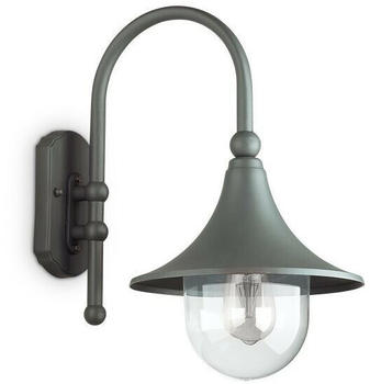 IDEAL LUX Außenwandlampe Cima, anthrazit, Metall, H46 cm