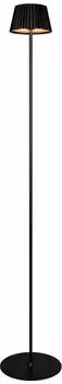 Trio LED-Akku-Stehlampe Suarez, schwarz, H123 cm, Metall