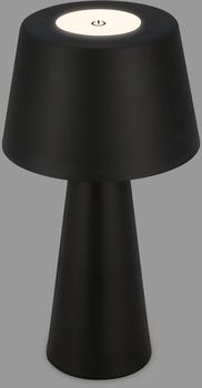 Briloner LED-Tischlampe Kihi mit aufladbarem Akku, schwarz
