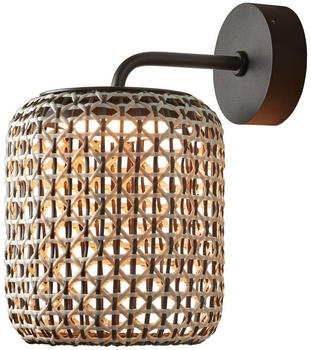 Bover Nans A LED-Außenwandleuchte Ø21,6cm braun