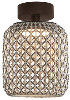 Bover Nans LED Deckenleuchte ø21,6cm braun
