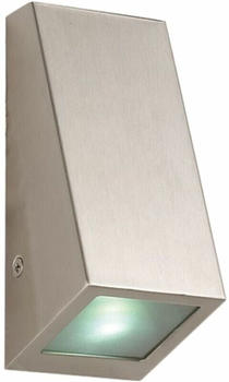 ETC Shop Edelstahl Wand Leuchte Down Strahler Lampe silber im Set inkl. led Leuchtmittel (etc11729+LED)