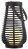 ETC Shop Solarleuchten zum stellen led Solar Hängelampe led Laterne Flammeneffekt mit tanzendem Lichteffekt 1x led DxH 18x26 cm 2er Set (etc115123_2er)