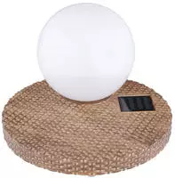 Windlicht Solar Terrassendeko Outdoor Tisch Solar F&uuml;r Au&szlig;en Solarlampe Rattan Optik