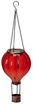 BONETTI LED Solar Hei&szlig;luftballon mit Flammeneffekt H40,5 cm rot