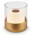 Briloner LED Akku-Tischleuchte 10 cm 2W 150lm goldfarben
