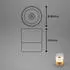 Briloner LED Akku-Tischleuchte 10 cm 2W 150lm goldfarben