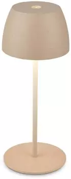 Briloner LED-Akku-Tischleuchte Serina Mini HxD 20x8 cm Beige
