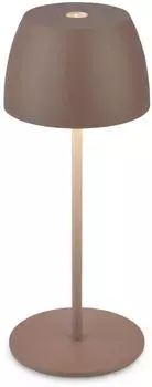 Briloner LED-Akku-Tischleuchte Serina Mini HxD 20x8 cm Umbrasand