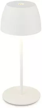 Briloner LED-Akku-Tischleuchte Serina Mini HxD 20x8 cm Wei&szlig;