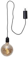 Led H&auml;ngeleuchte Bowl Batterie Timer Outdoor Bernsteinfarben &Oslash; 125