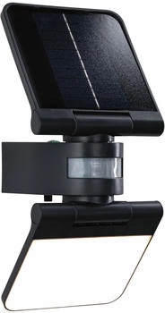 Paulmann 94609 Lesla Solar-Wandstrahler mit Bewegungsmelder 12.5W Warmweiß Anthrazit