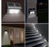 Monzana Außenleuchte Gartenlampe Solarleuchte 2x Wand LED Edelstahl Solar Garten Balkon