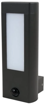 Heitronic LED Wandleuchte Amarillo, Bewegungsmelder, LED fest integriert, Warmweiß, Poller- Außenlampe, großflächiger Lichtaustritt,Bewegungsmelder (37431)