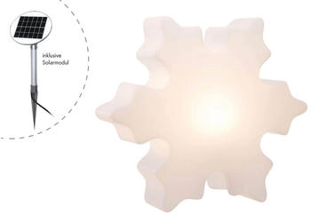 8 seasons LED Dekolicht Shining Crystal, Solar, LED fest integriert, Warmwei&szlig;, Made in Germany, 60 cm