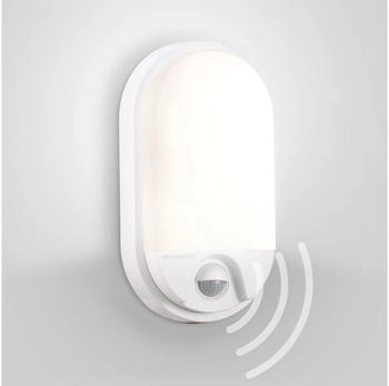 Maxkomfort max K O M F O R T LED Aussenwandleuchten Bewegungsmelder Wand-leuchte Wandlampe Flurleuchte Fluter 15W weiß modern IP54 BEAM-WH (ST72B-BEAM-WH-AZ)