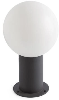 Faro Barcelona Wegeleuchte MOON 300 E27 15W IP44 Aluminium dunkelgrau L:18cm H:30cm dimmbar (74433S-01)