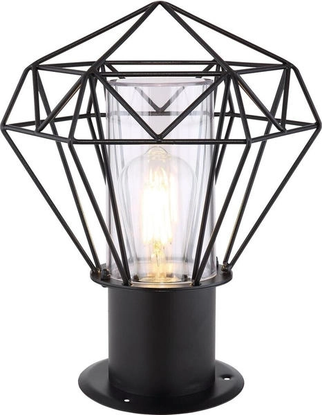 Globo Lighting - HORACE - Außenleuchte Edelstahl schwarz, 1x E27 LED (31358)