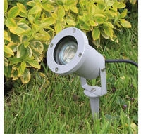 Aussen-strahler Mit Erdspie&szlig; Ip65, 1,5m Kabel, Gu10, Silber/grau