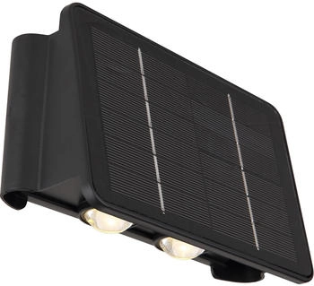 Globo LED Solarleuchte Außenwandleuchte Solar Außenstrahler Solarlampe LED Außenleuchte Wand