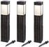 technik@all BUVTEC '3er Set' LED Solar Standleuchtenset Rattan 3500 K (160102073)
