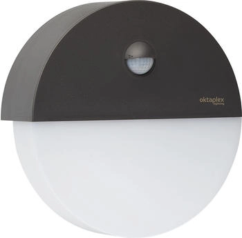 Oktaplex Oktaplex Außenlampe mit Bewegungsmelder Paz IP54 1000lm Warmweiß 230V Anthrazit (17158.3K)